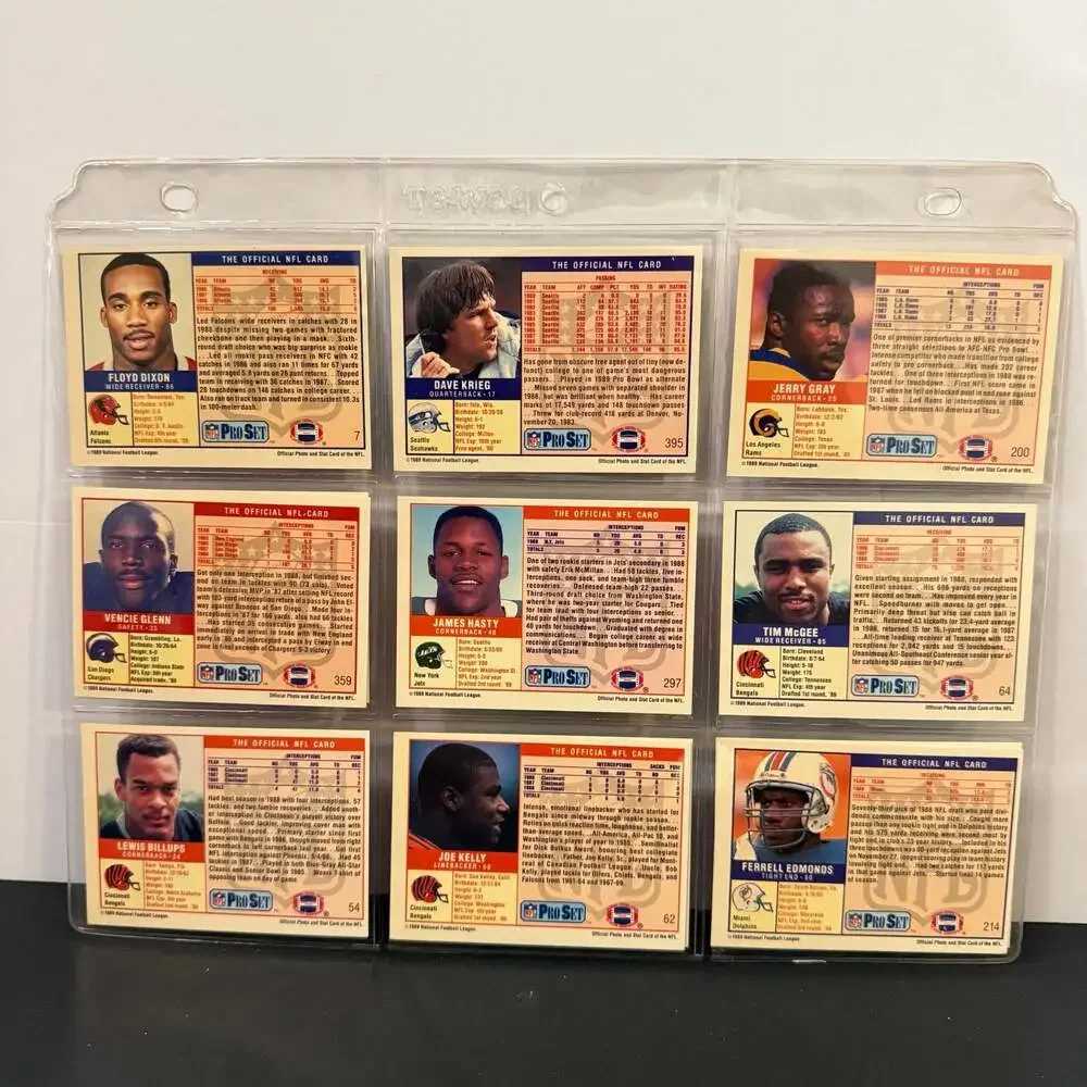 Lot of 60 1989 Pro‎ Set NFL Football Cards Including Marcus Allen and Stars